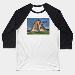 The Kelpies, Helix Park , Falkirk Baseball T-Shirt